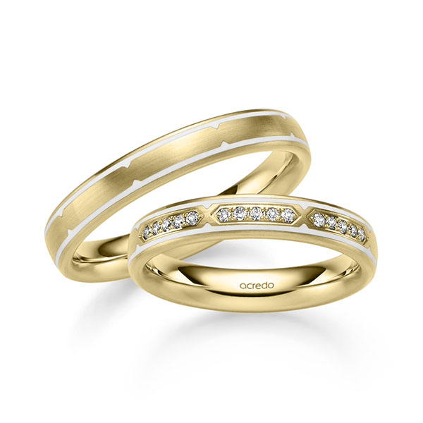 Trouwringen - Geel goud - A-2760-4