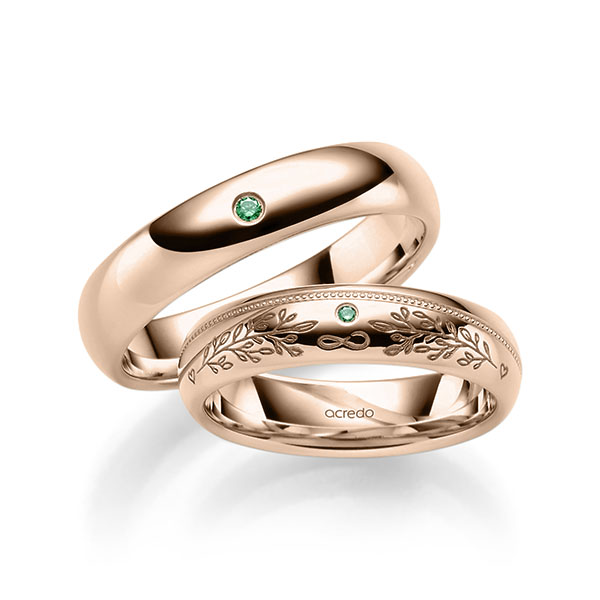 Trouwringen - Rood goud - A-2386-3
