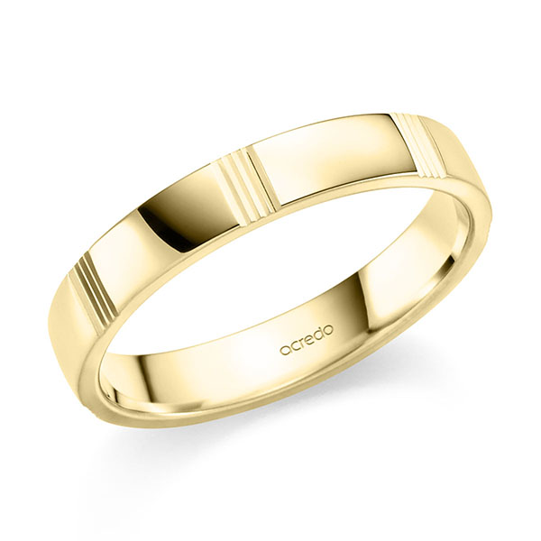 Trouwringen - Geel goud - S-1410-4