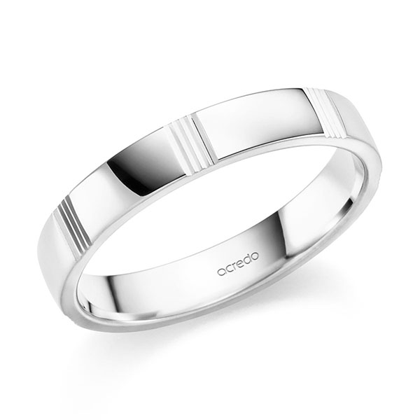Trouwringen - Wit goud - S-1410-6