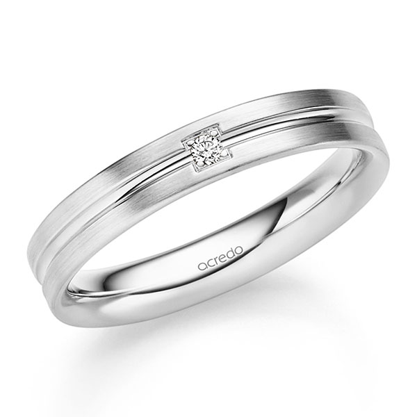 Trouwringen - Wit goud - S-1322-6