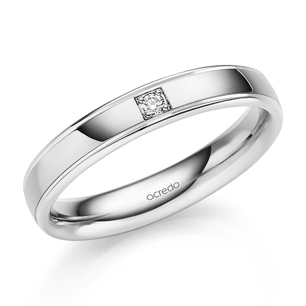 Trouwringen - Wit goud - S-1328-6