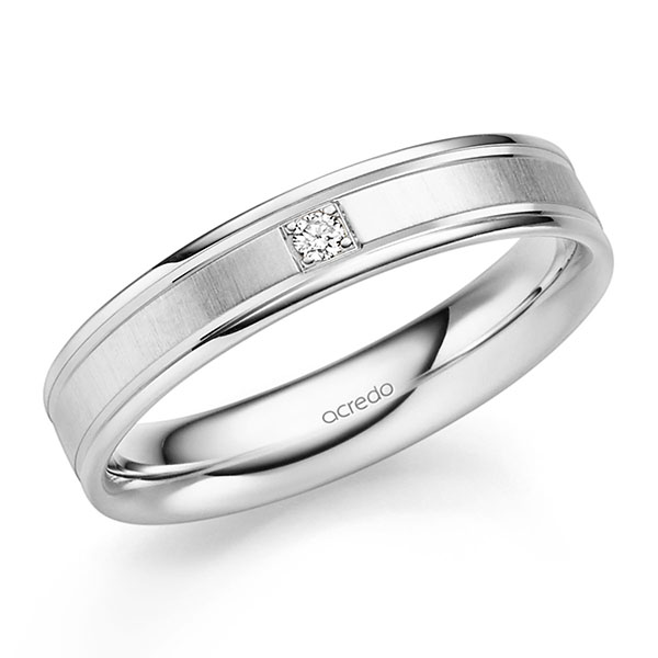 Trouwringen - Wit goud - S-1332-6