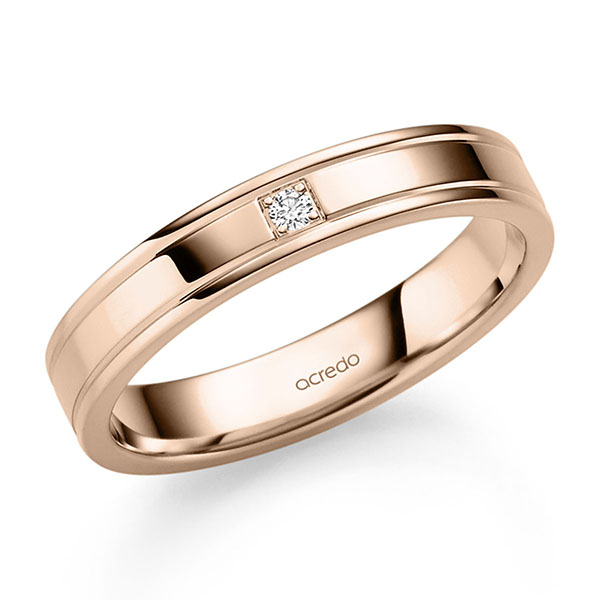 Trouwringen - Rood goud - S-1318-5