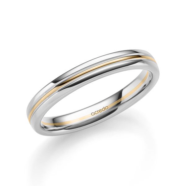 Trouwringen - Rosé goud/Wit goud - A-2918-2