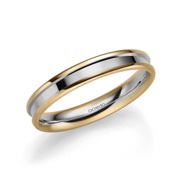 Trouwringen - Rosé goud/Platina - A-2208-1