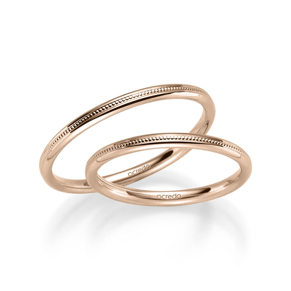 Trouwringen - Rood goud - S-1270-4