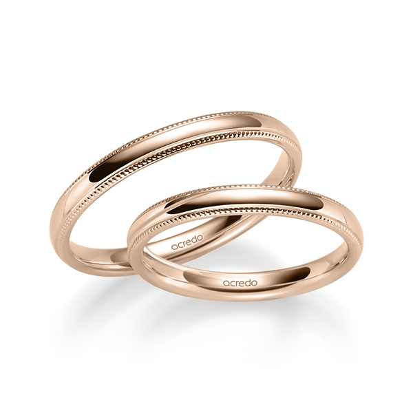 Trouwringen - Rood goud - S-1271-4