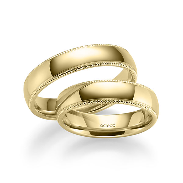 Trouwringen - Geel goud - S-1276-5