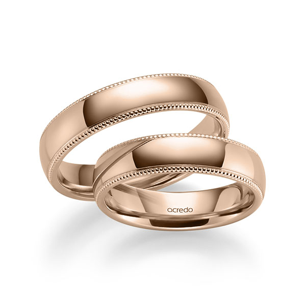 Trouwringen - Rood goud - S-1276-8