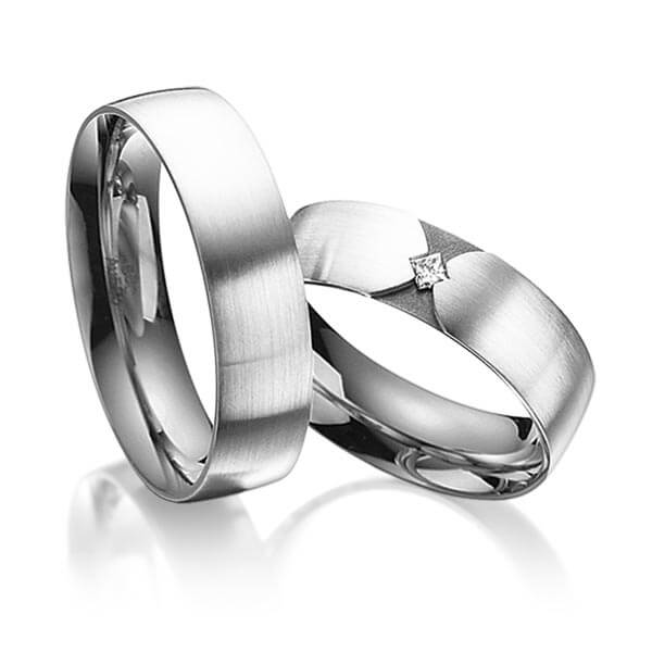 Trouwringen - Platina/Wit goud/Grijs goud - A-3020-8