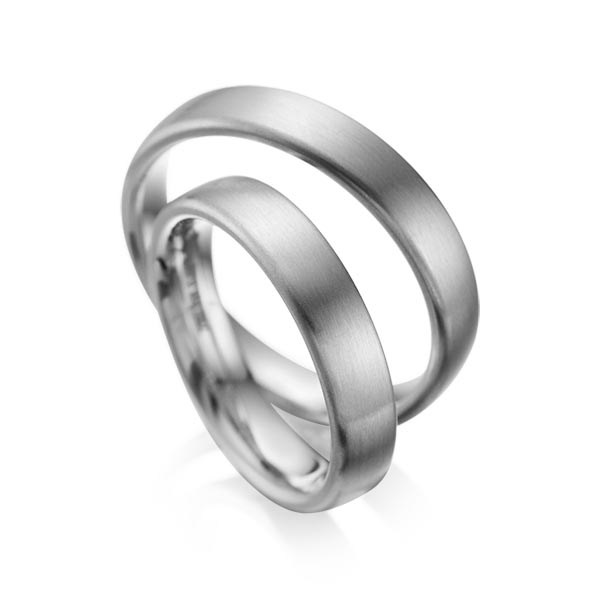Trouwringen - Platina/Grijs goud - A-1081-5