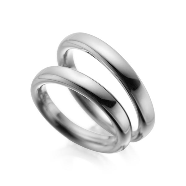 Trouwringen - Platina/Grijs goud - A-1085-6