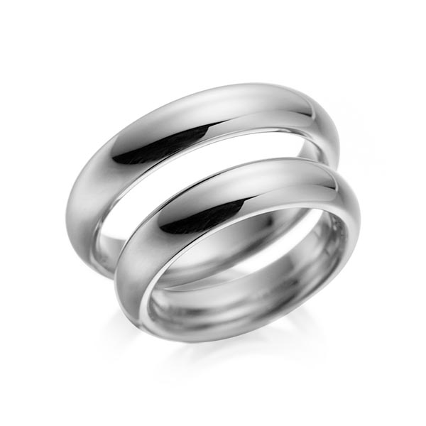 Trouwringen - Platina/Grijs goud - A-1079-5