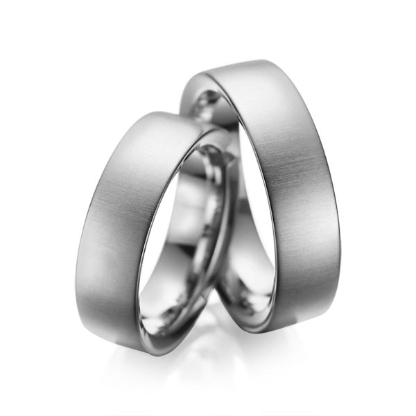 Trouwringen - Platina/Grijs goud - A-1084-6
