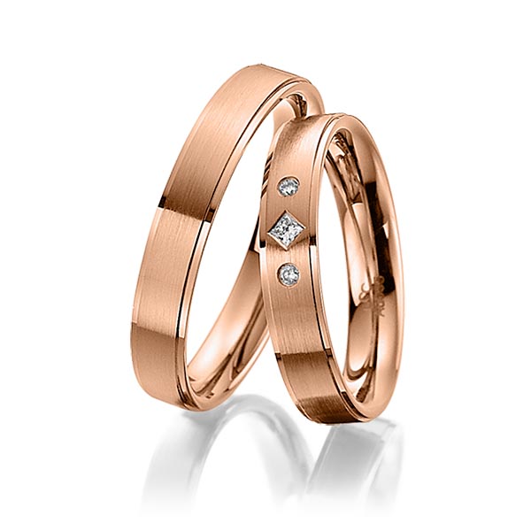 Trouwringen - Rood goud - A-4004-5