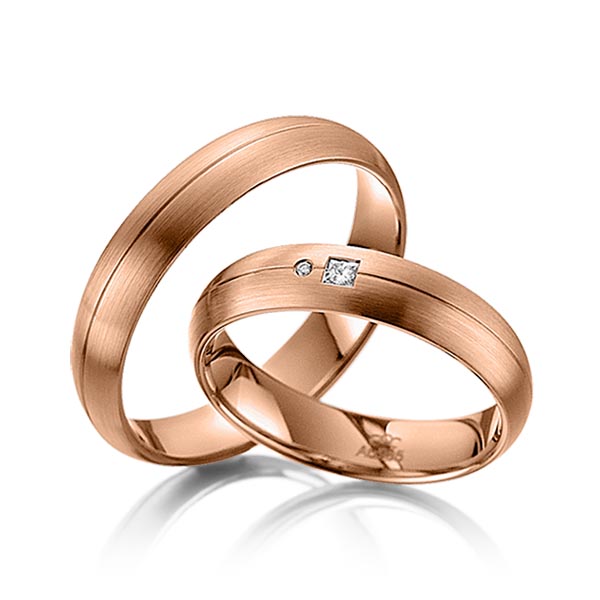 Trouwringen - Rood goud - A-4005-5