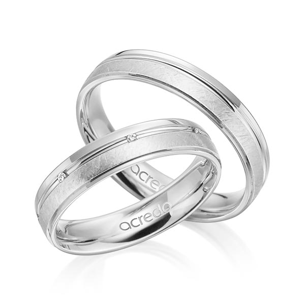 Trouwringen - Wit goud - A-4007-6