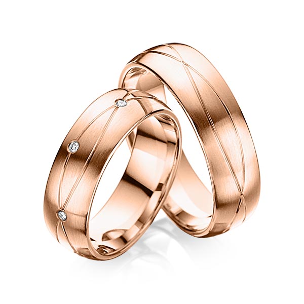 Trouwringen - Rood goud - A-6024-12