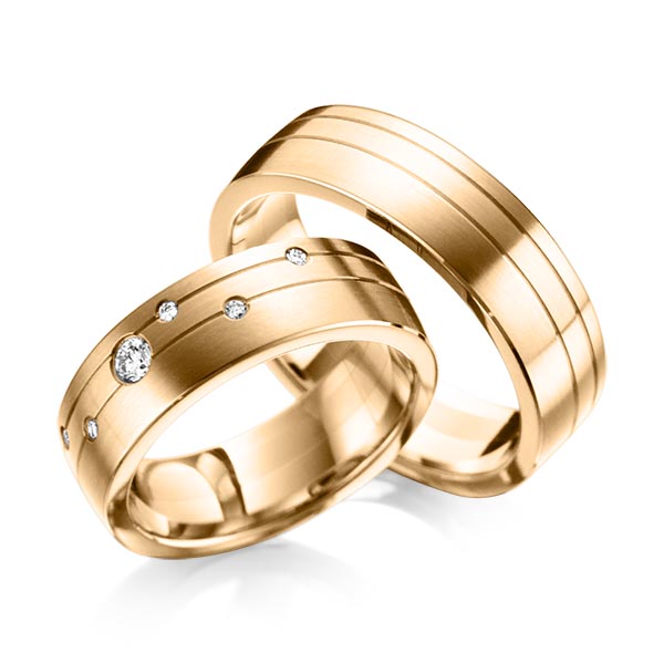 Trouwringen - Rosé goud - A-6021-7