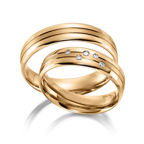 Trouwringen - Rosé goud - S-1160-7