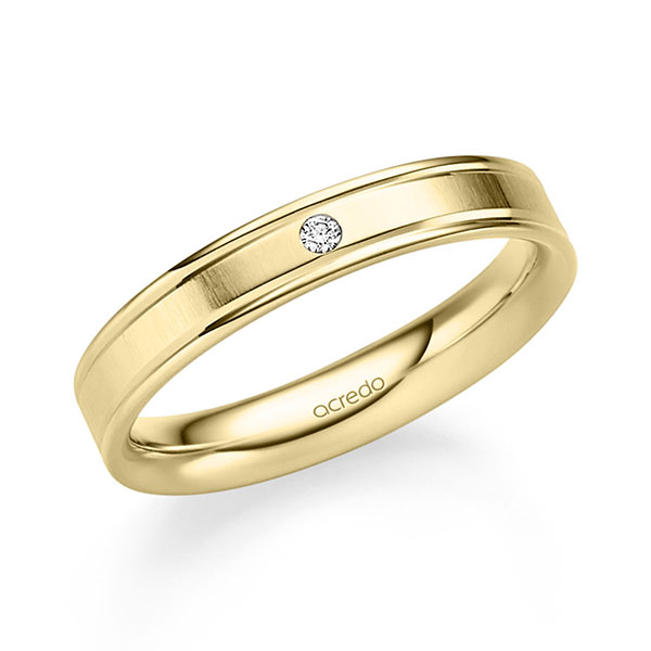 Trouwringen - Geel goud - S-1331-4