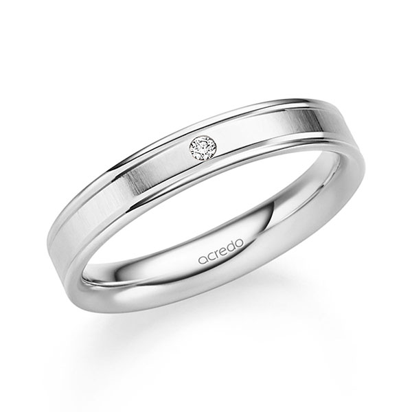 Trouwringen - Wit goud - S-1331-5