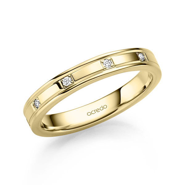 Trouwringen - Geel goud - S-1317-4