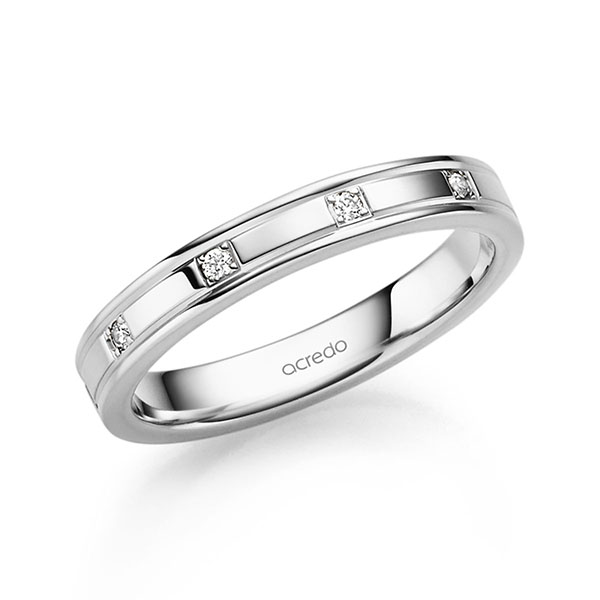 Trouwringen - Wit goud - S-1317-6
