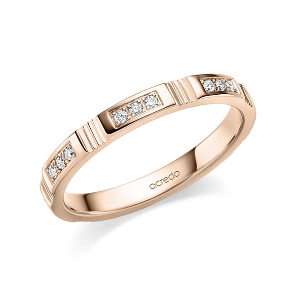 Trouwringen - Rood goud - S-1408-5