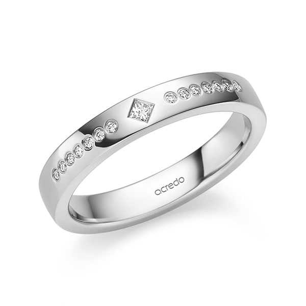 Trouwringen - Wit goud - S-1363-1