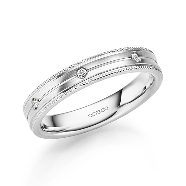 Trouwringen - Wit goud - S-1314-6