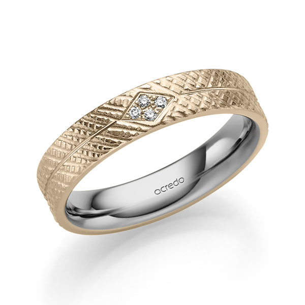 Trouwringen - Platina/Signature Goud - A-2414-11