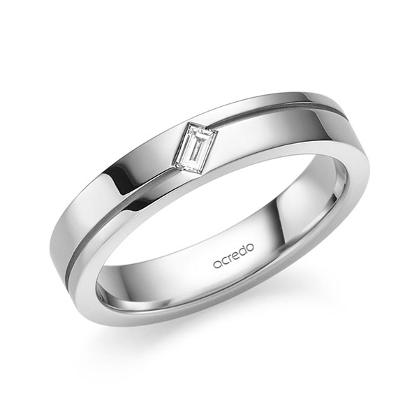 Trouwringen - Wit goud - S-1365-1