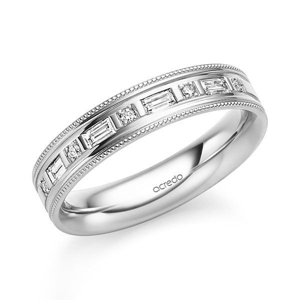 Trouwringen - Wit goud - S-1366-1
