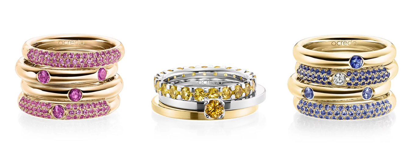 ringen met edelstenen