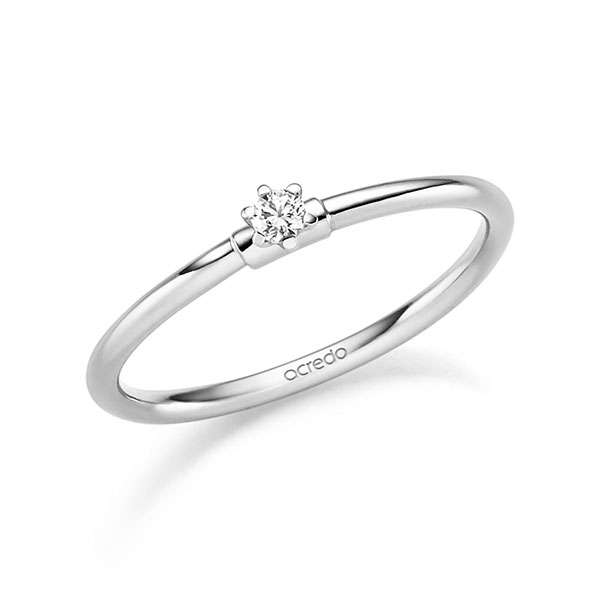 Verlovingsringen - Platina/Wit goud - A-6031-1