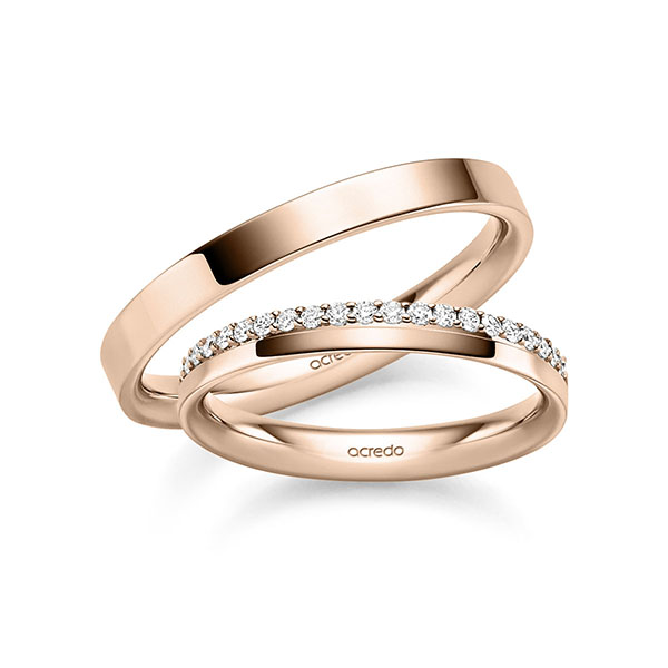Trouwringen - Rood goud - S-1447-5