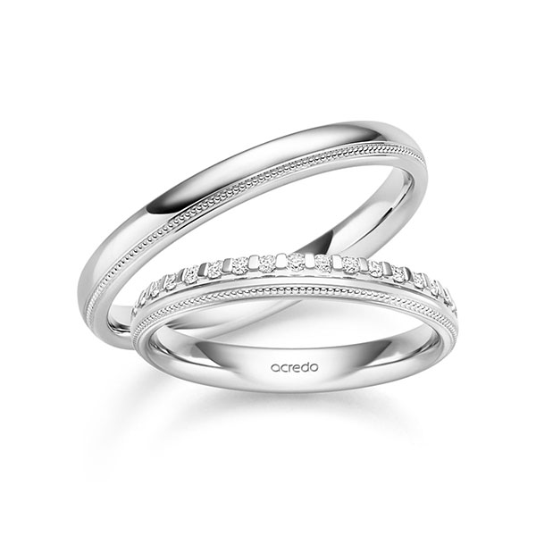 Trouwringen - Wit goud - S-1451-1