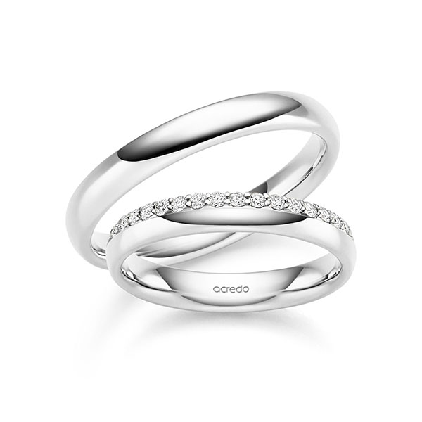 Trouwringen - Wit goud - S-1448-5