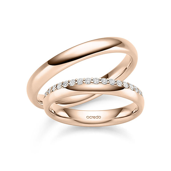 Trouwringen - Rood goud - S-1448-4