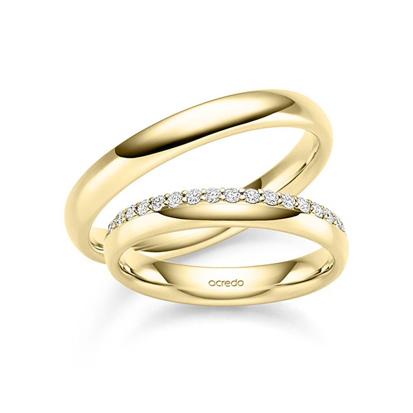 Trouwringen - Geel goud - S-1448-1