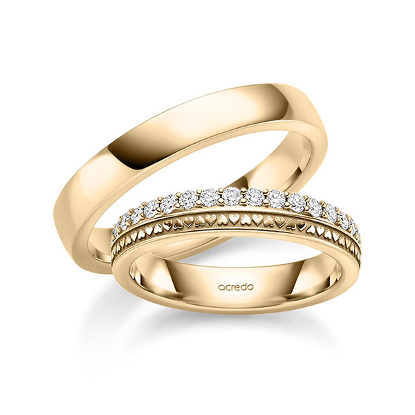 Trouwringen - Rosé goud - S-1450-3