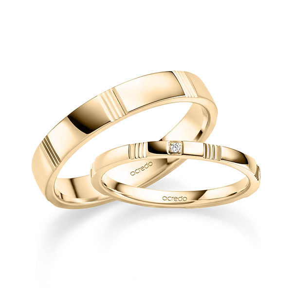Trouwringen - Rosé goud - S-1452-3