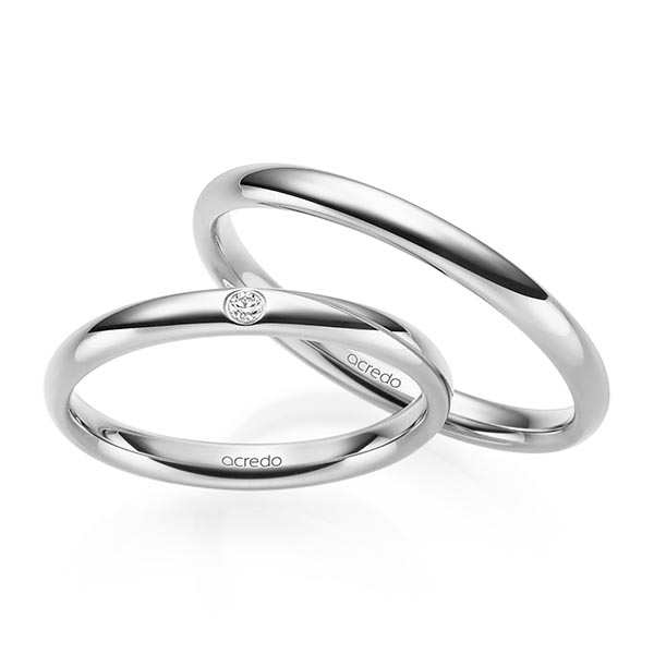 Trouwringen - Wit goud - S-1217-3