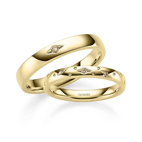 Trouwringen - Geel goud - A-2988-4