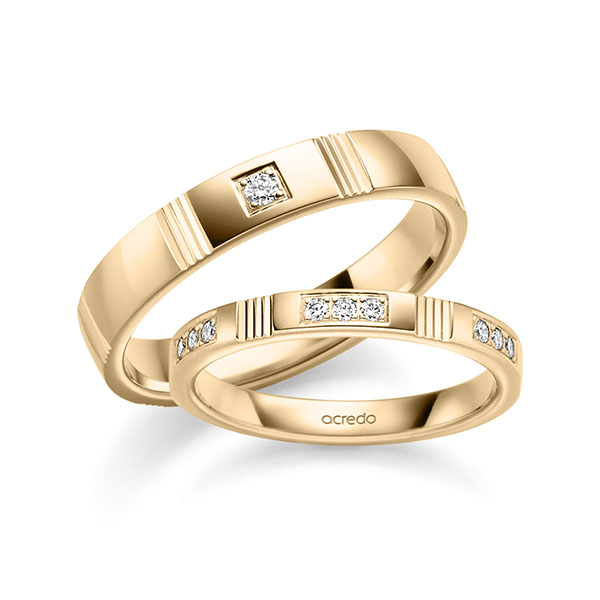 Trouwringen - Rosé goud - S-1470-3