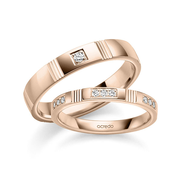 Trouwringen - Rood goud - S-1470-5