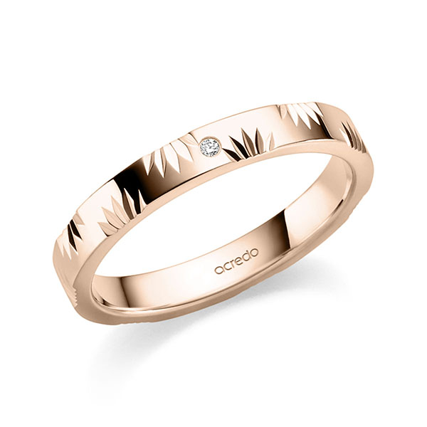 Trouwringen - Rood goud - S-1400-4