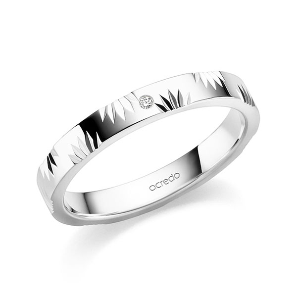 Trouwringen - Wit goud - S-1400-5
